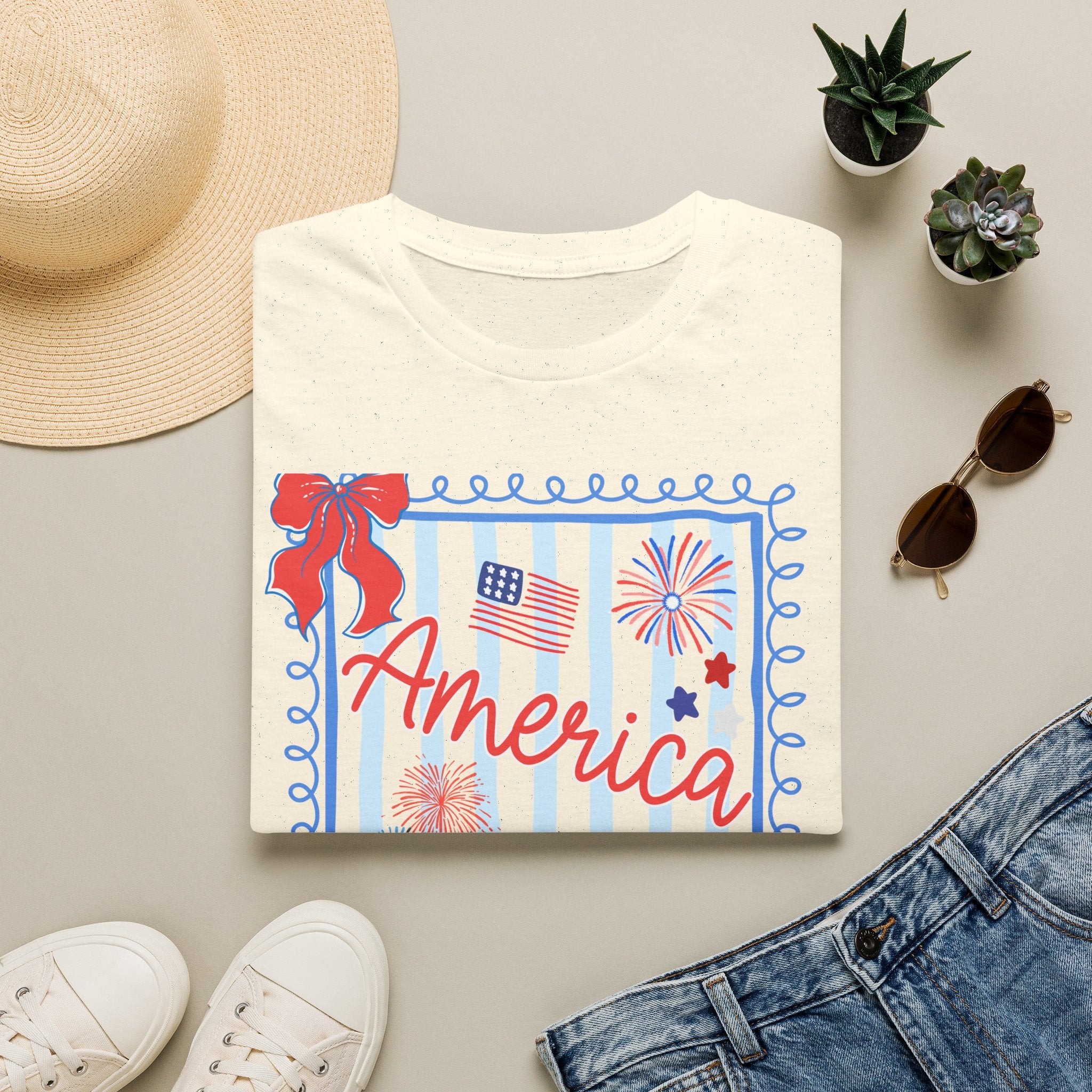 Patriotic Statue of Liberty Graphic Tee