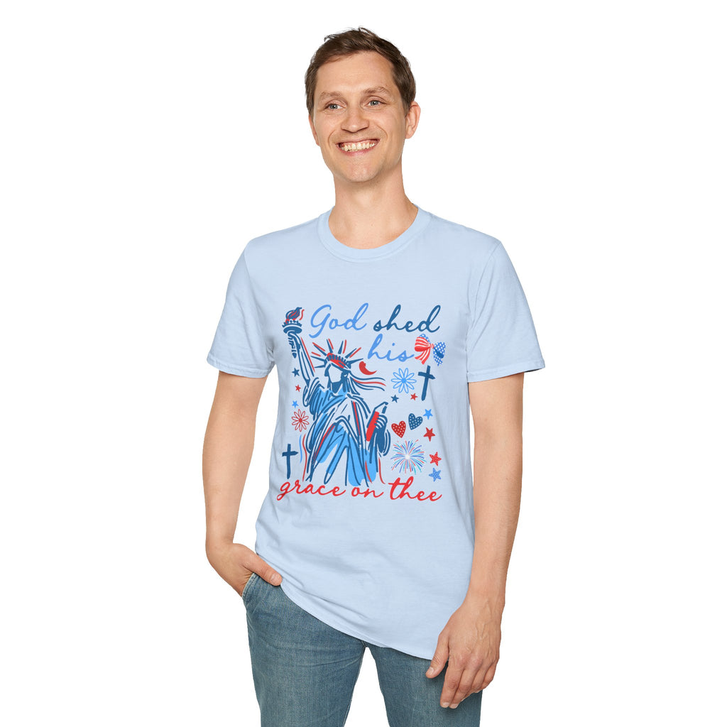 Patriotic Statue of Liberty Graphic Tee