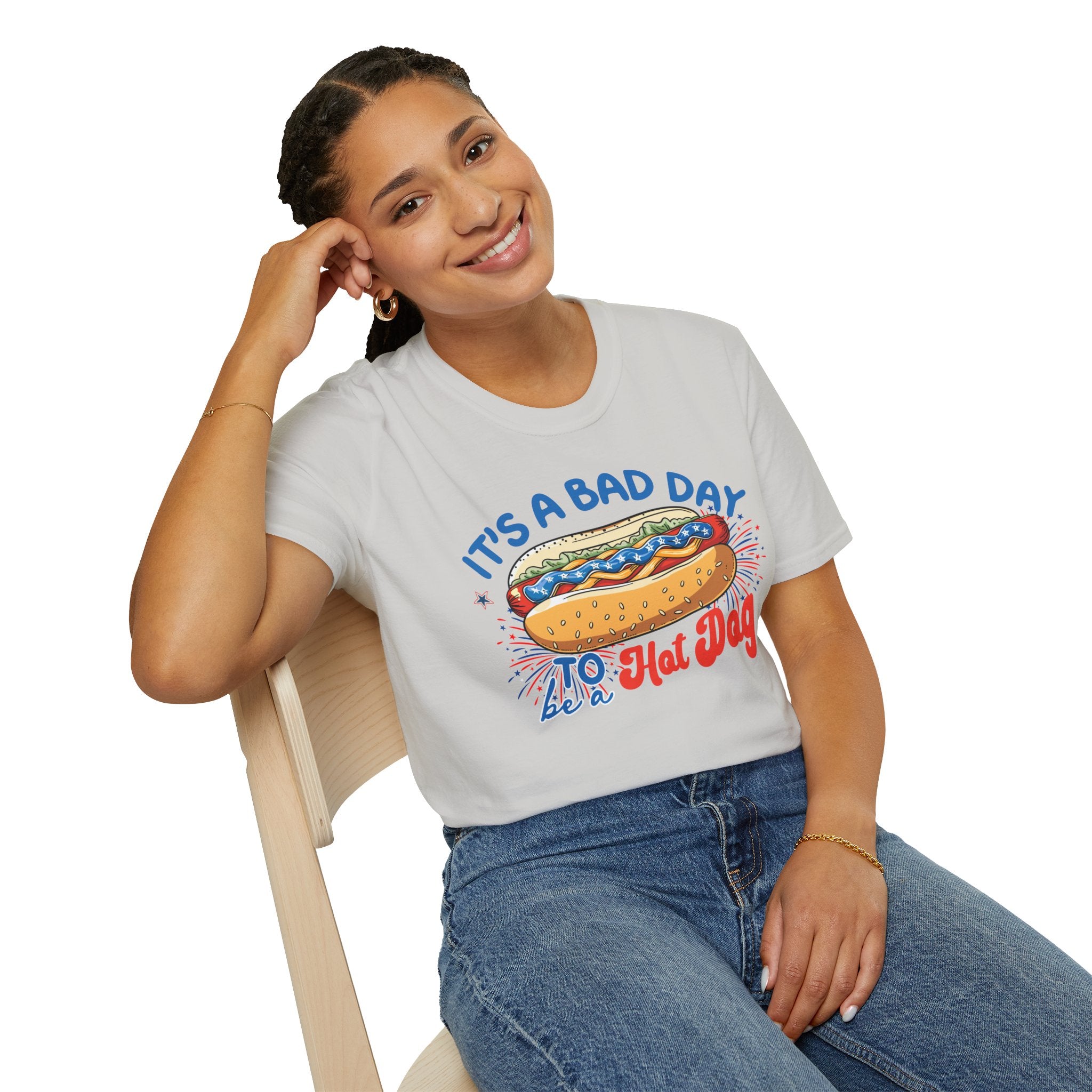 Hot Dog 4th of July Graphic Tee