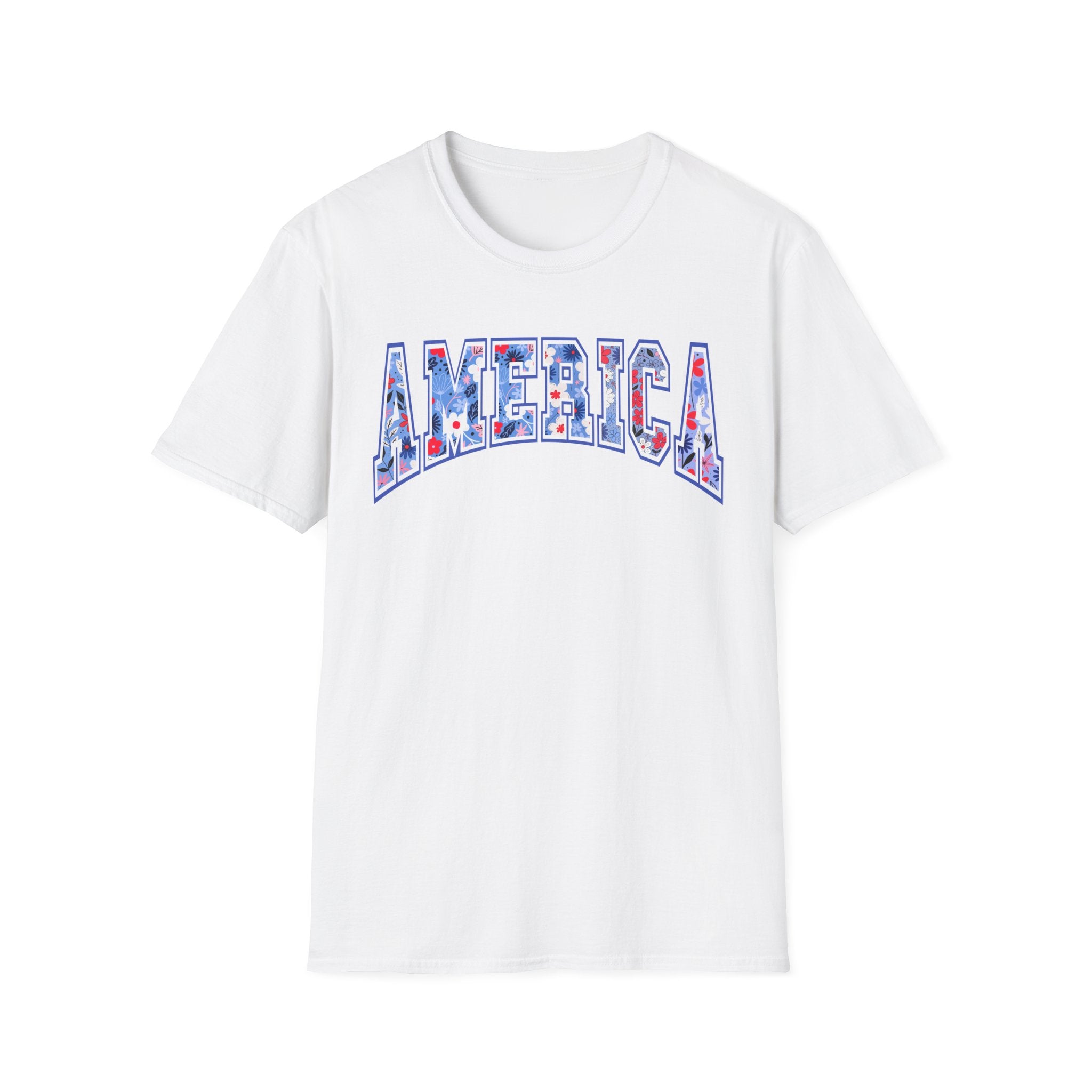 American Floral 4th of July Tee