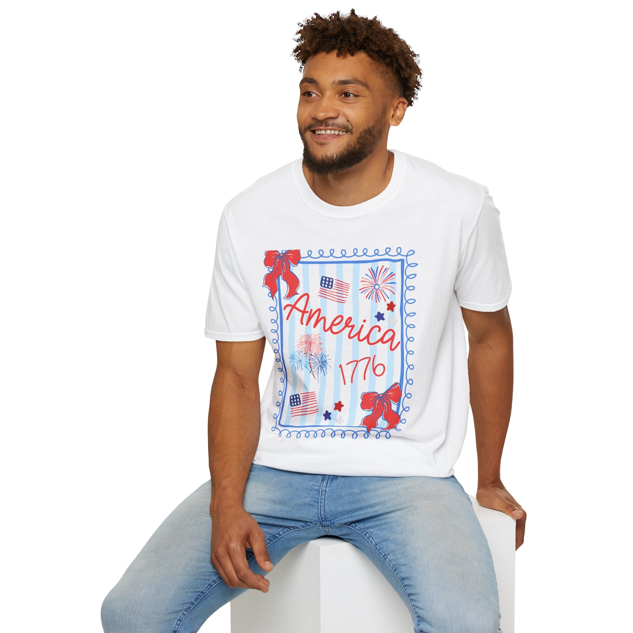 Patriotic Statue of Liberty Graphic Tee