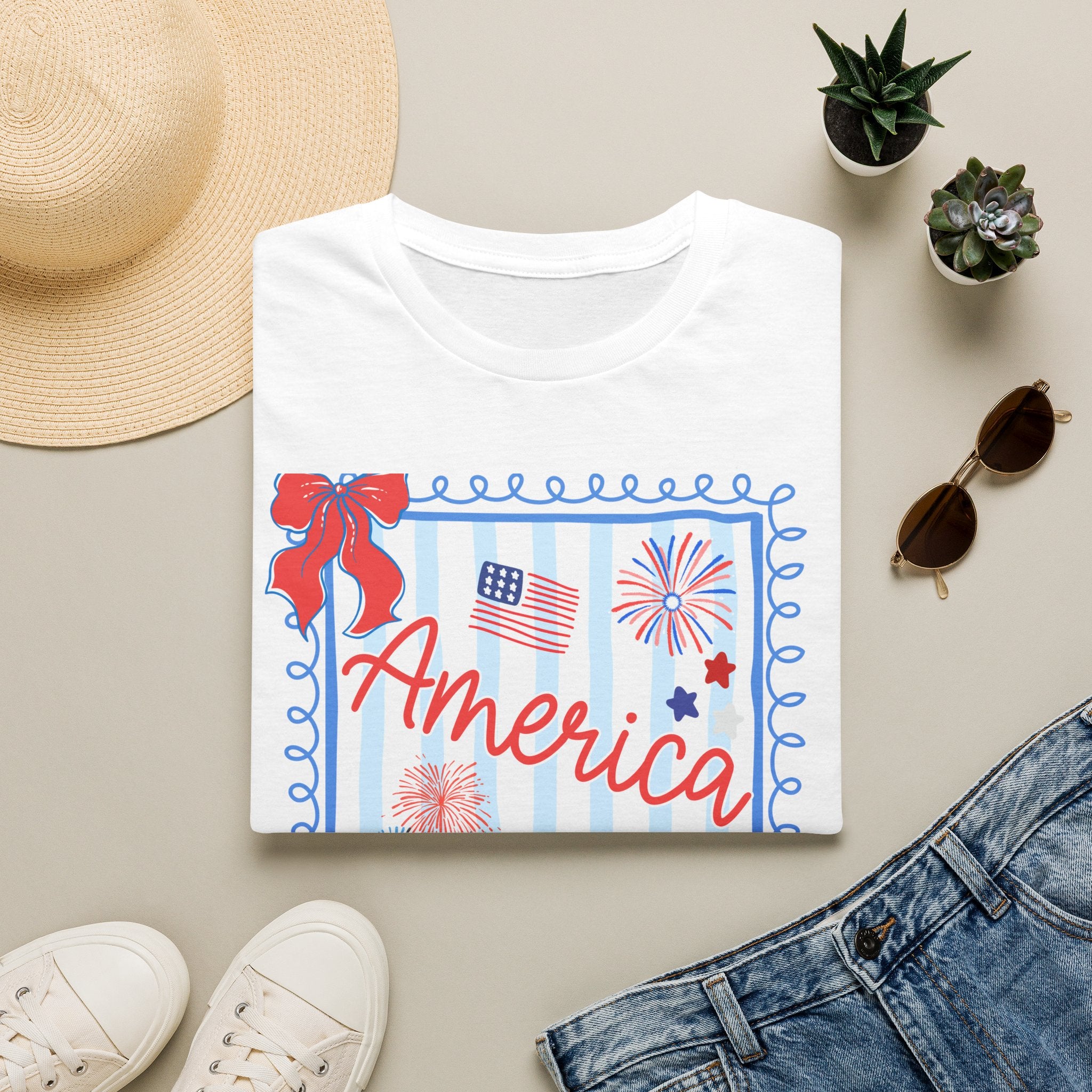 Patriotic Statue of Liberty Graphic Tee