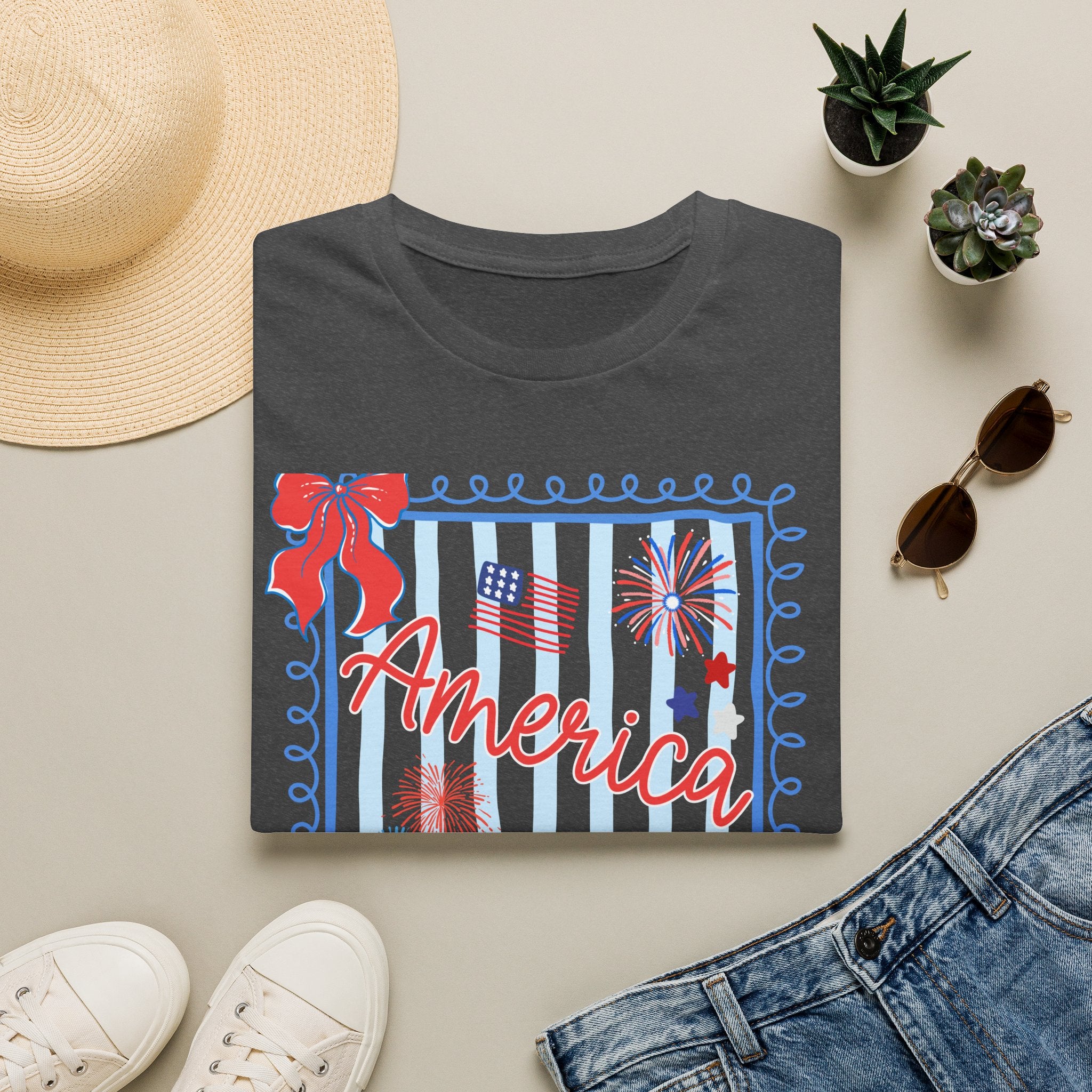 Patriotic Statue of Liberty Graphic Tee