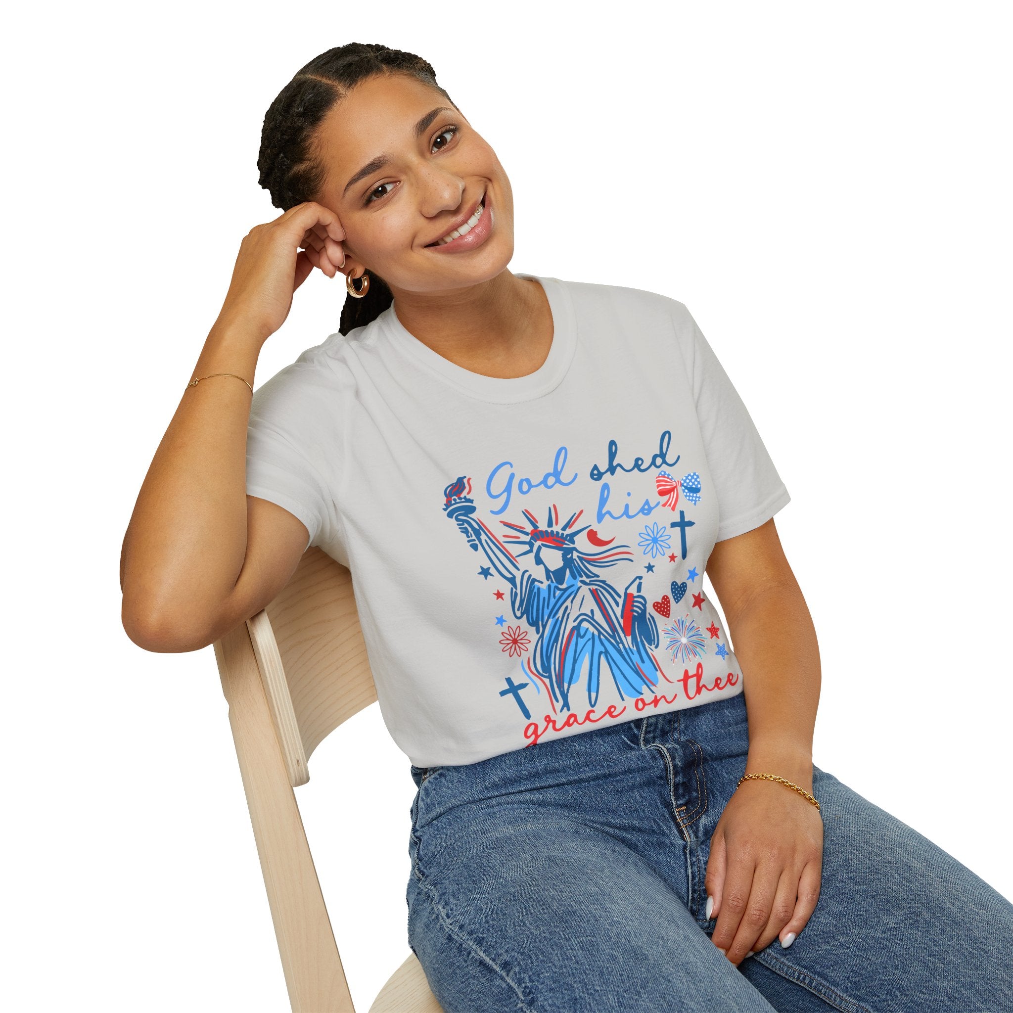 Patriotic Statue of Liberty Graphic Tee