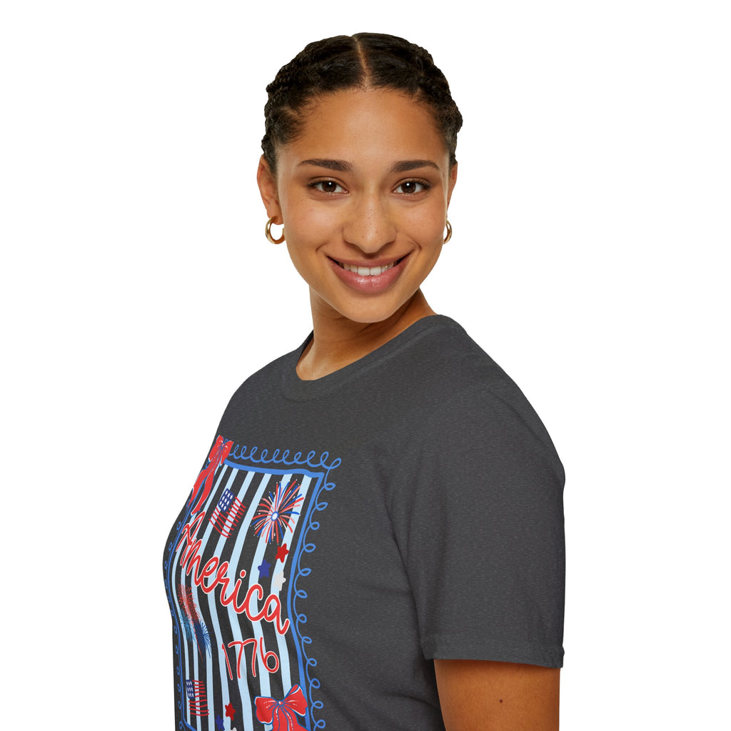 Patriotic Statue of Liberty Graphic Tee