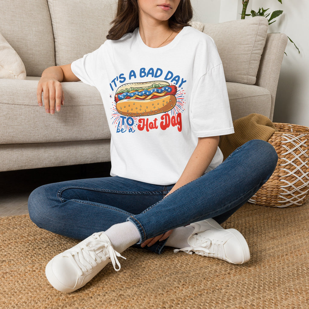 Hot Dog 4th of July Graphic Tee