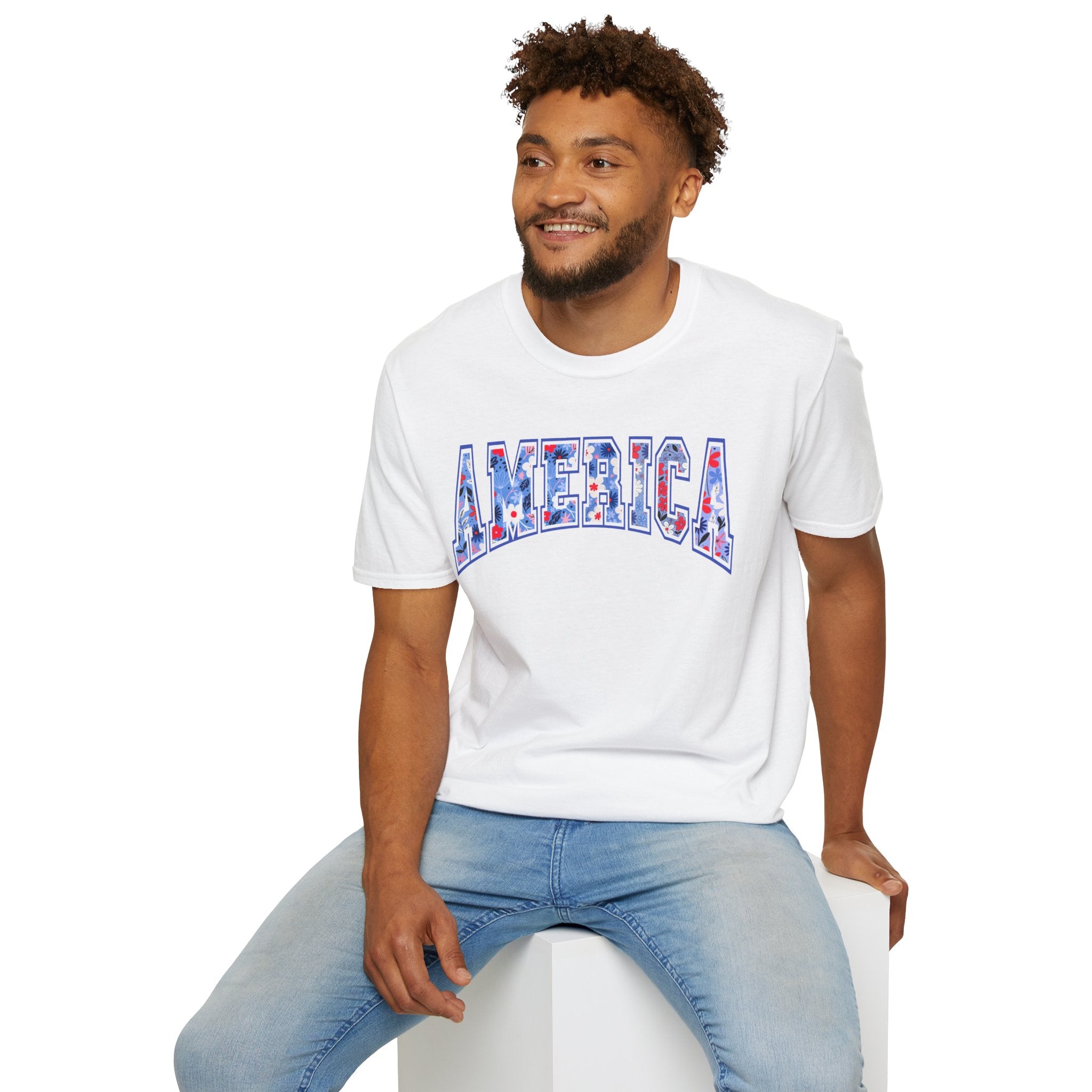 American Floral 4th of July Tee