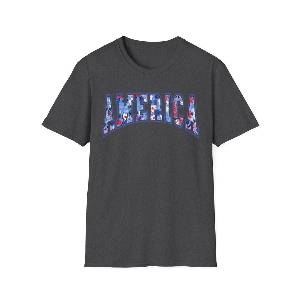 American Floral 4th of July Tee