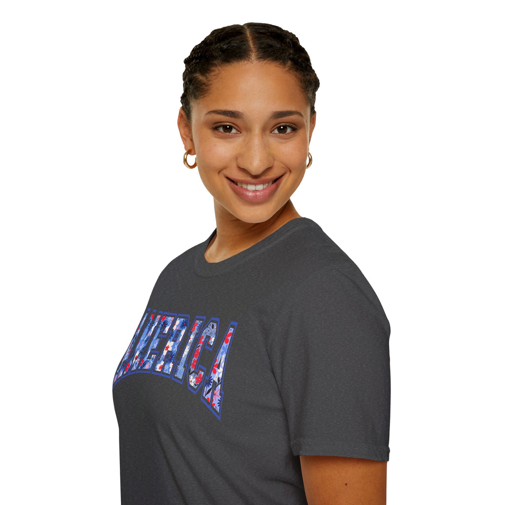 American Floral 4th of July Tee