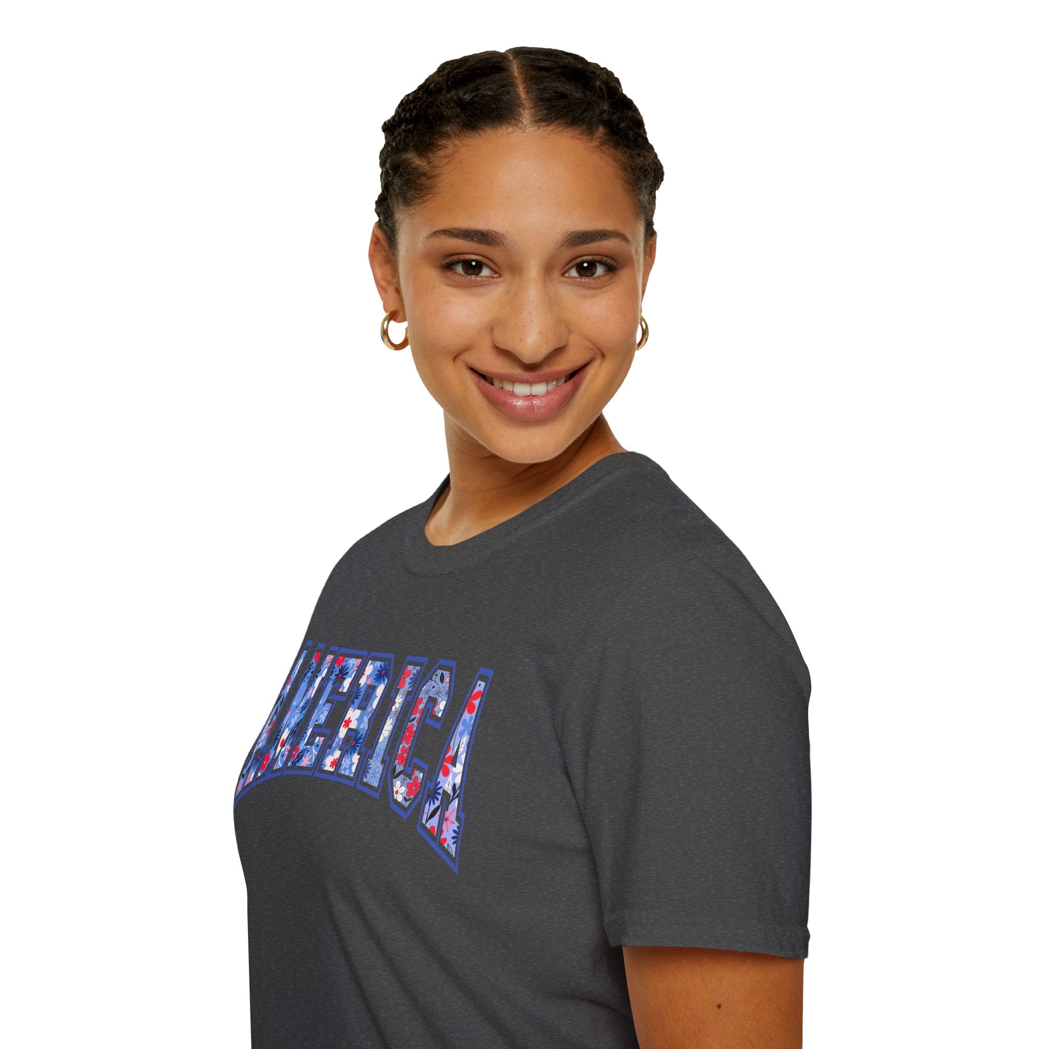 American Floral 4th of July Tee