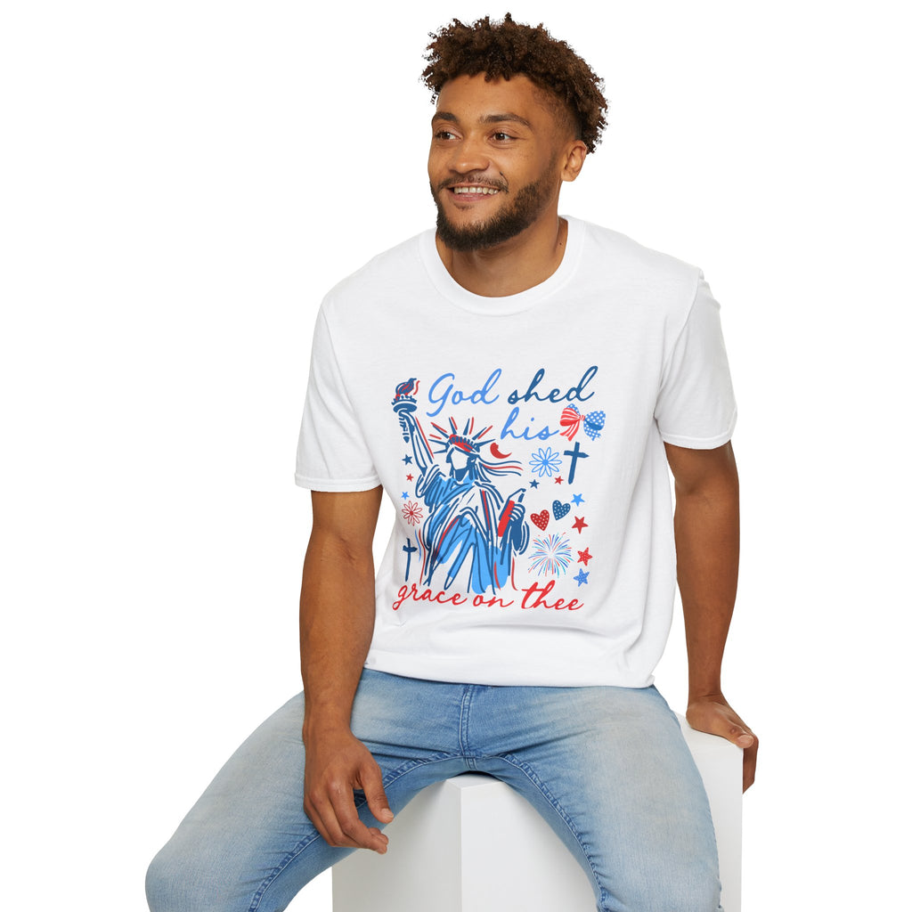 Patriotic Statue of Liberty Graphic Tee