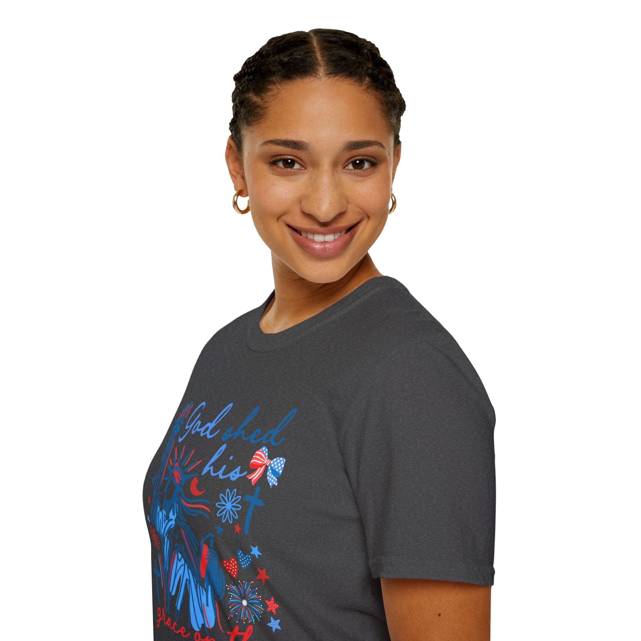 Patriotic Statue of Liberty Graphic Tee