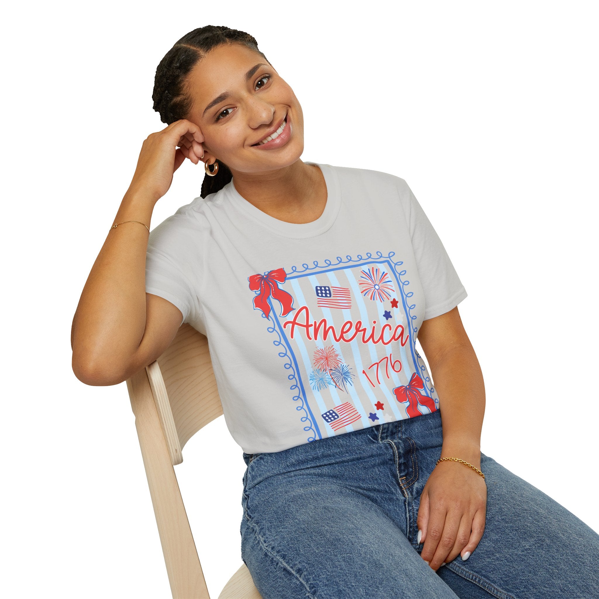 Patriotic Statue of Liberty Graphic Tee