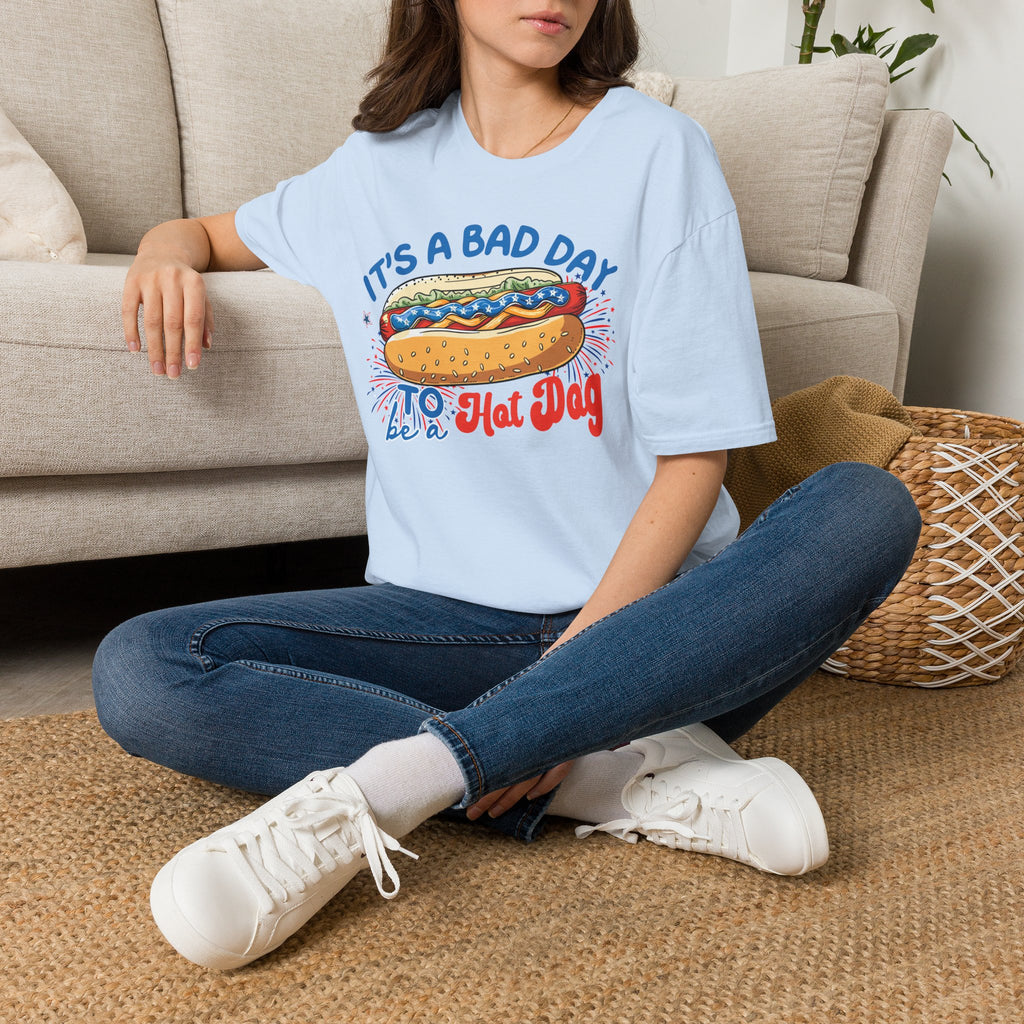 Hot Dog 4th of July Graphic Tee