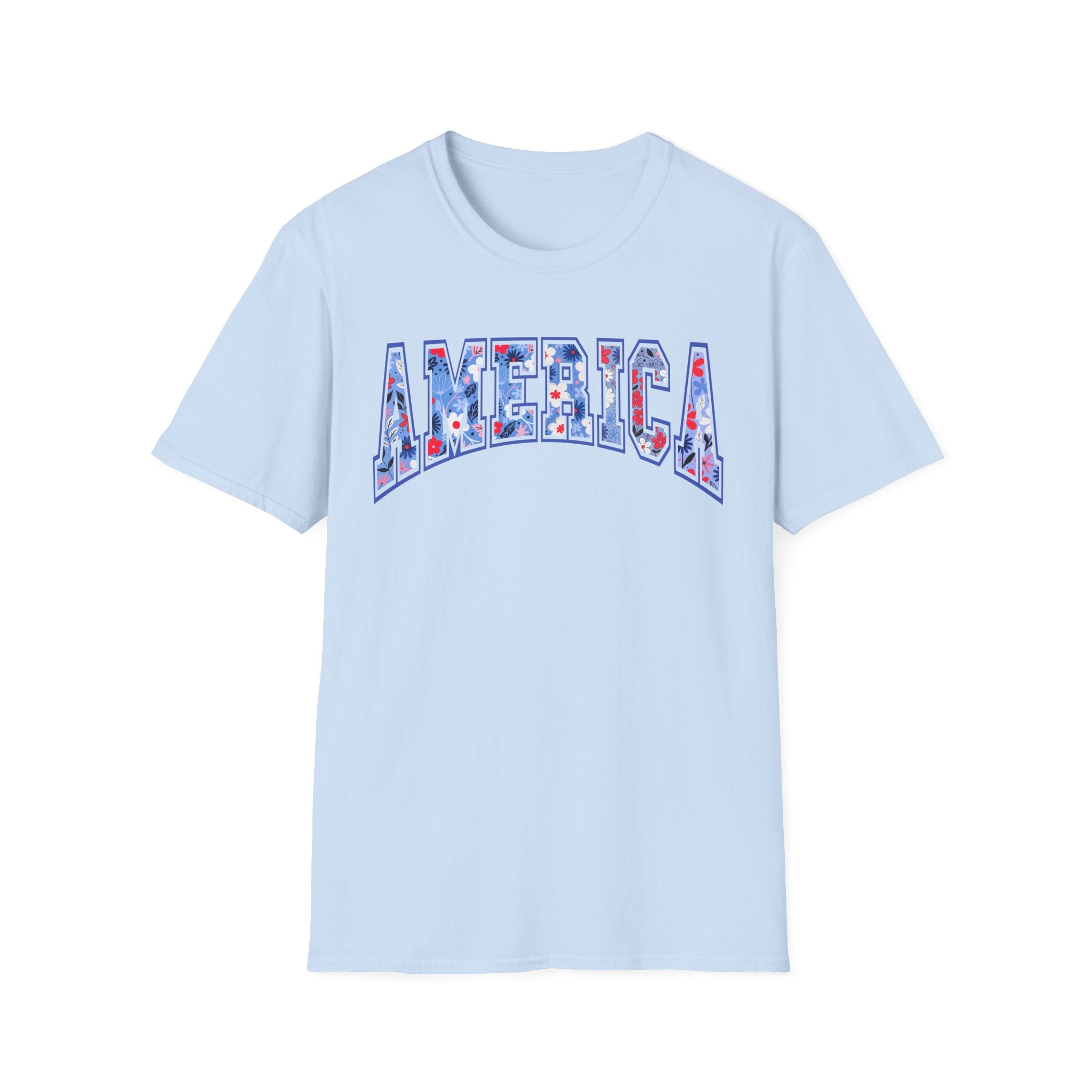 American Floral 4th of July Tee