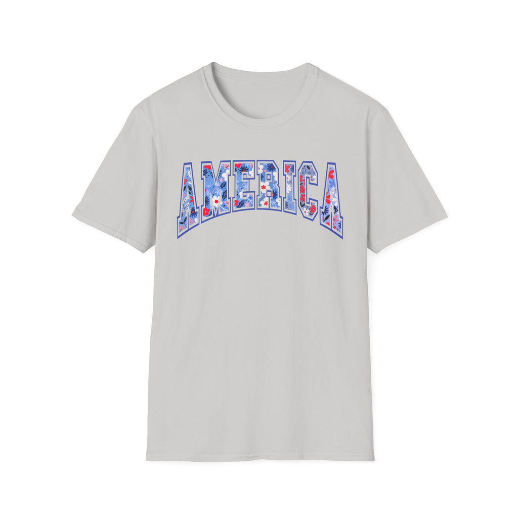 American Floral 4th of July Tee