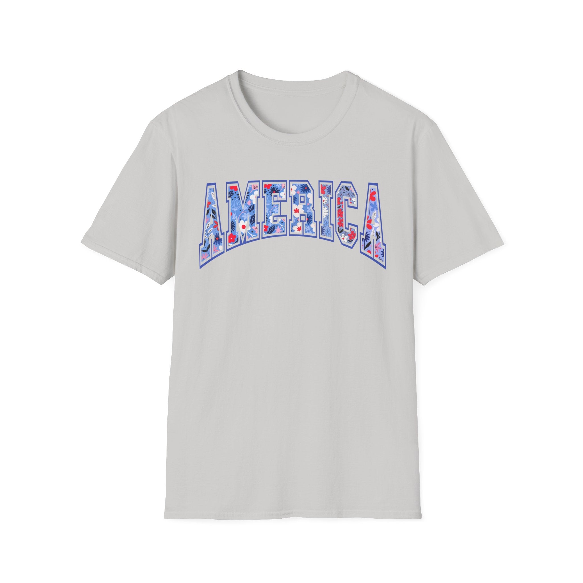 American Floral 4th of July Tee