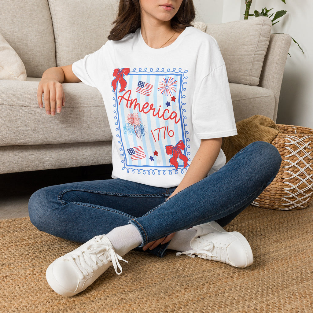 Patriotic Statue of Liberty Graphic Tee