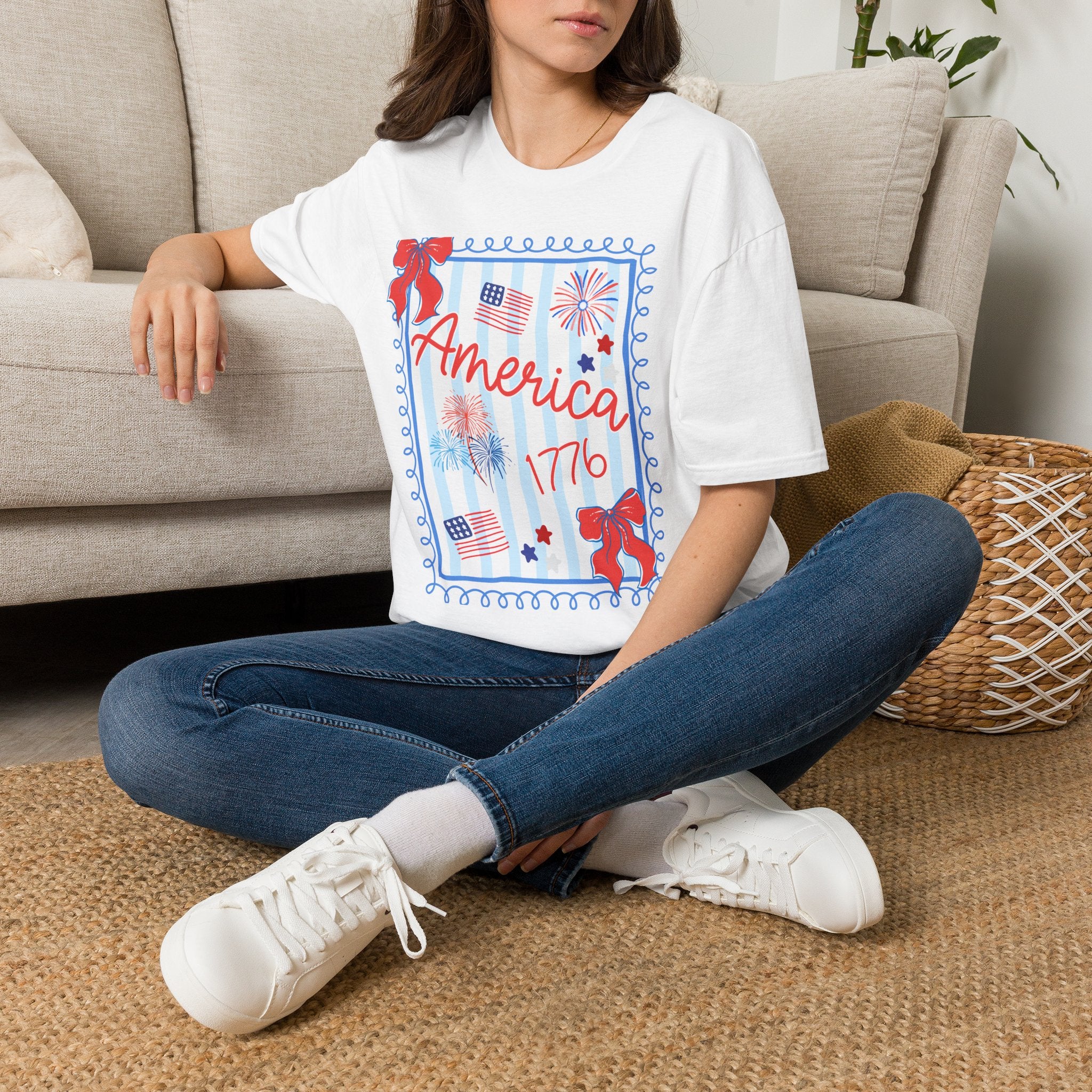 Patriotic Statue of Liberty Graphic Tee