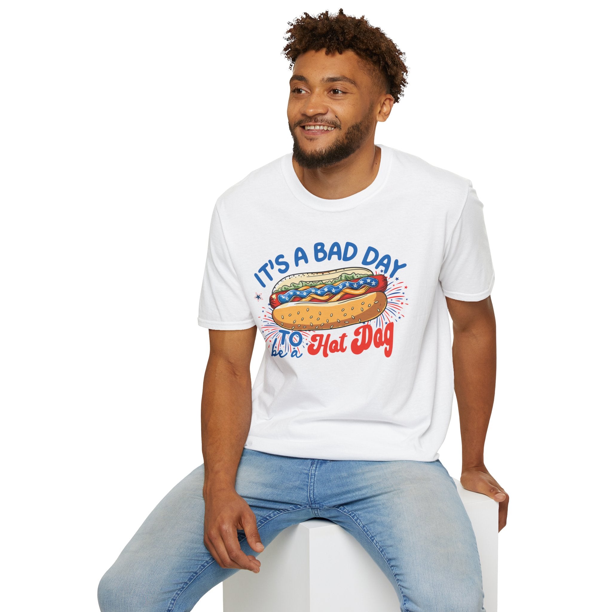 Hot Dog 4th of July Graphic Tee